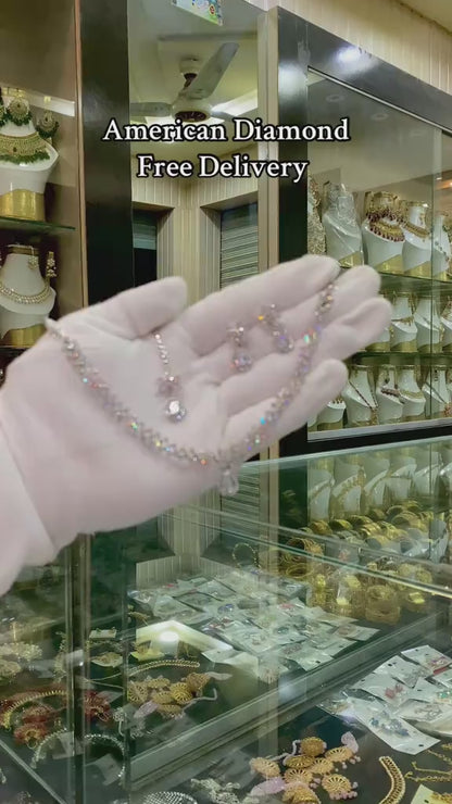 Dazzling jewel American diamond (AD) sets .